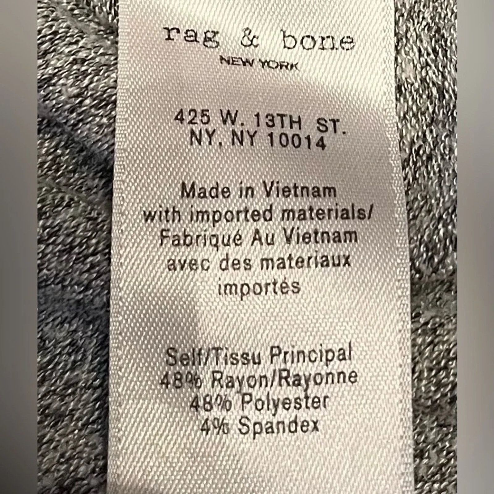 Rag & Bone Rag & Bone rayon/polyester blend Heather grey shirt, size L Size L / US 10 / IT 46 - 4 Thumbnail