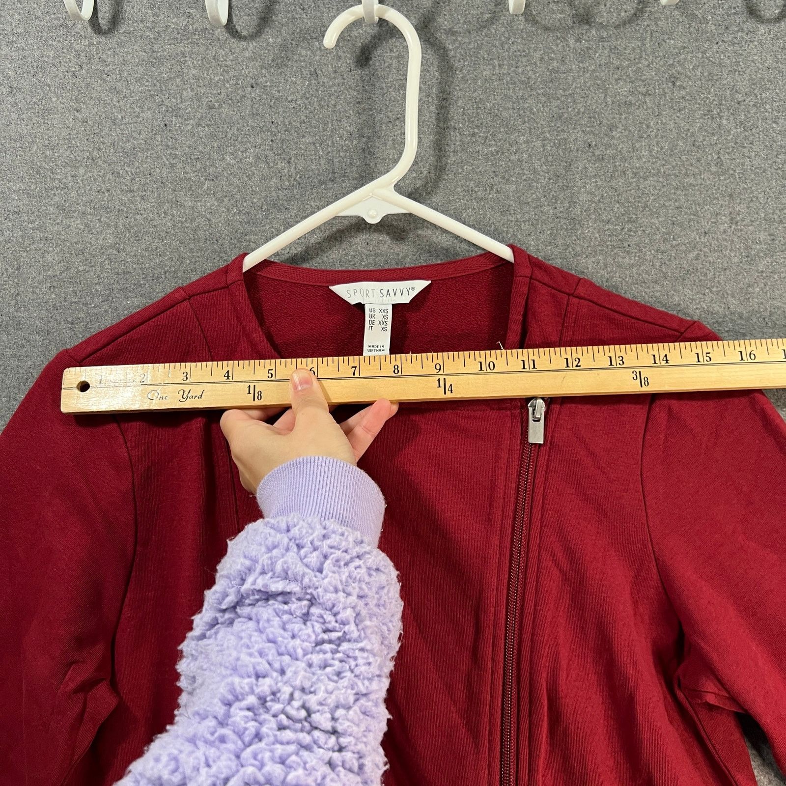 Other Sport Savvy French Terry Long Sleeve Side Zip Jacket Size XXS / US 00 / IT 34 - 7 Thumbnail