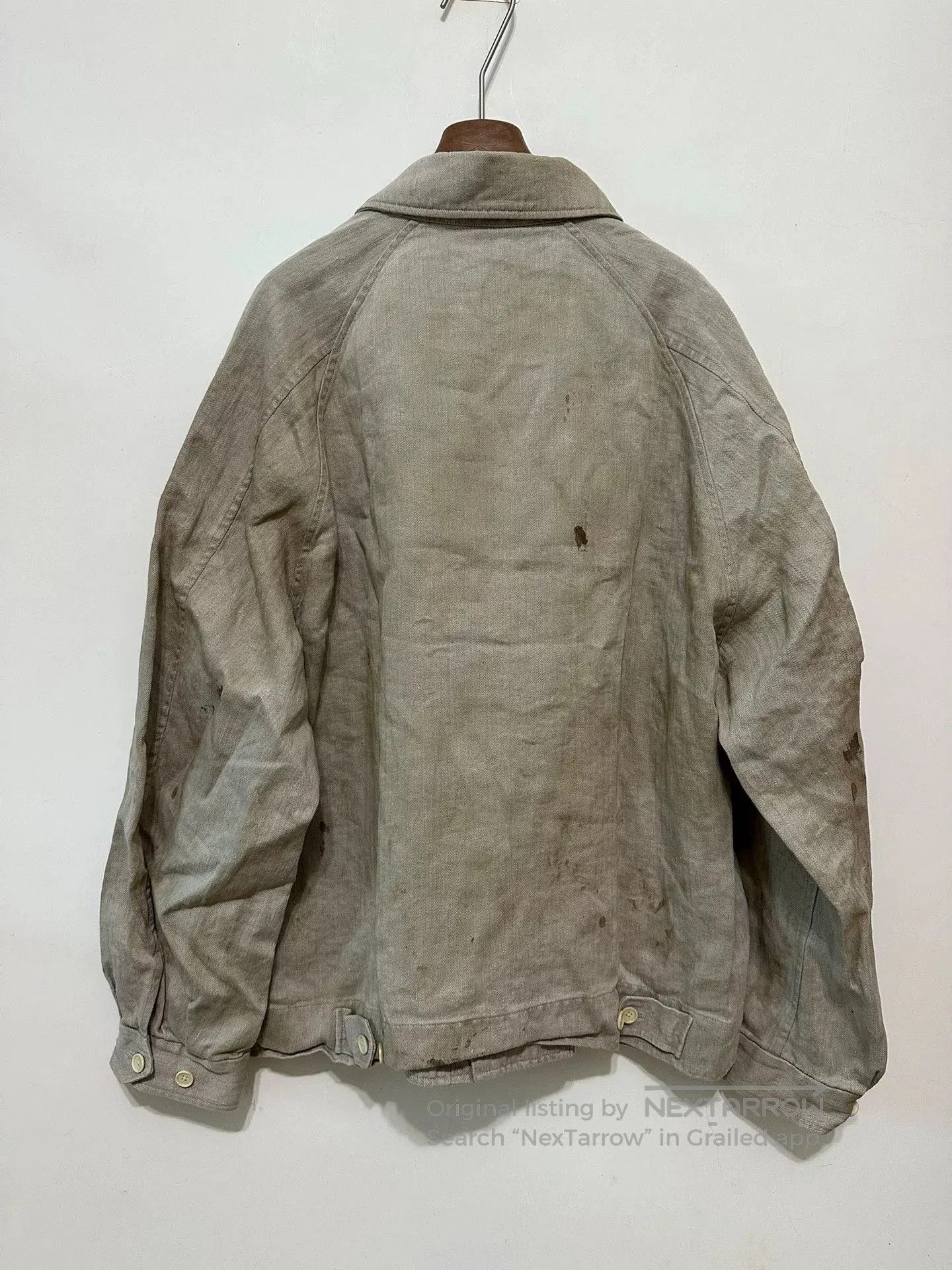 Stein SSSTEIN 25AW Linen Herringbone Zip Jacket. Size US S / EU 44-46 / 1 - 2 Thumbnail