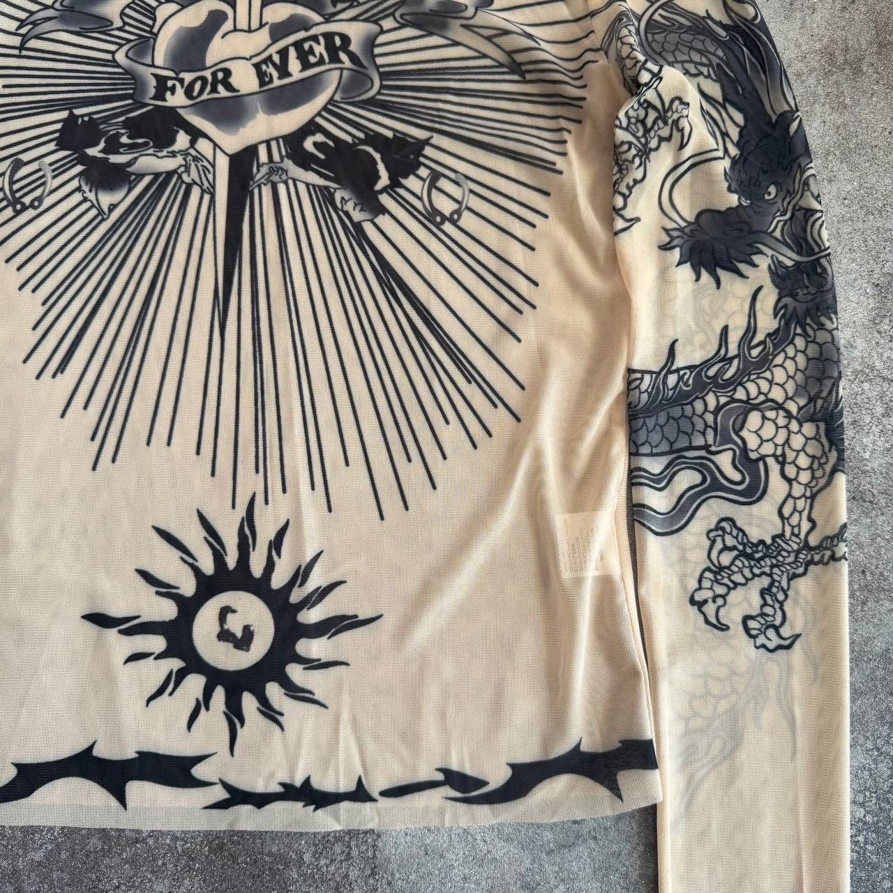 20471120 Jean Paul Gaultier Style Vintage Mesh Long Sleeve Top Size S / US 4 / IT 40 - 6 Thumbnail