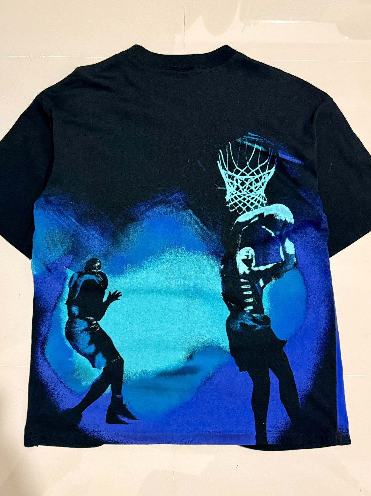 Nike Rare 90s Nike vintage Jordan Aqua AOP Size US XL / EU 56 / 4 - 2 Thumbnail