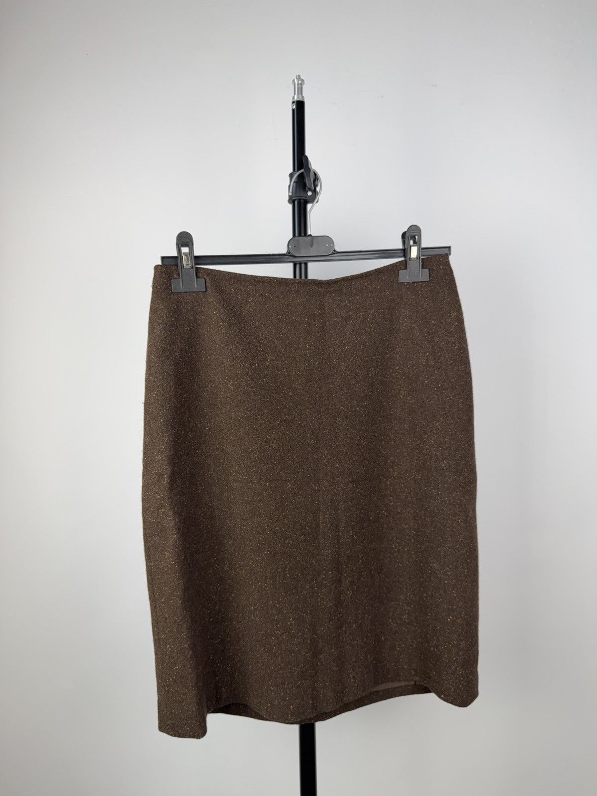Max Mara × Vintage MARELLA Wool Skirt Suit Brown Tweed Set Made in Italy 10/M Size M / US 6-8 / IT 42-44 - 10 Thumbnail