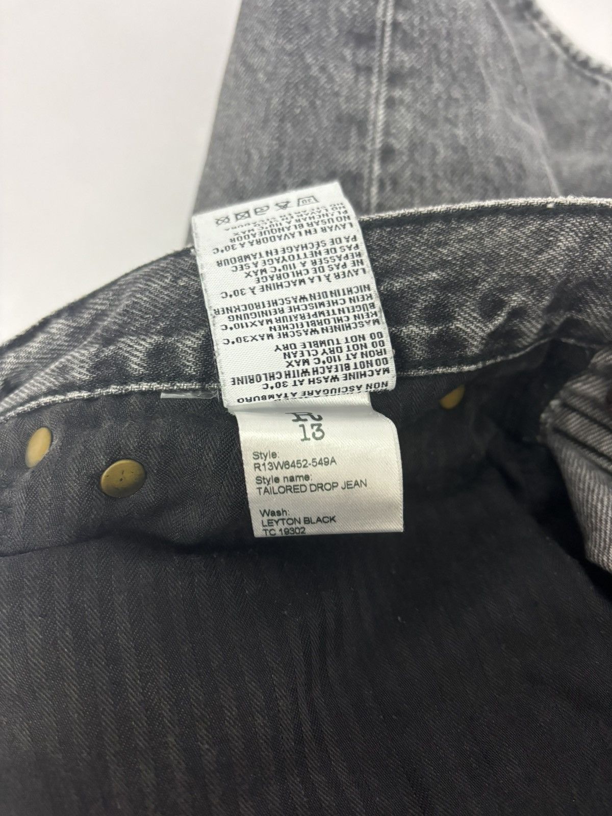 R13 r13 tailored drop jean Size 30" / US 8 / IT 44 - 6 Thumbnail