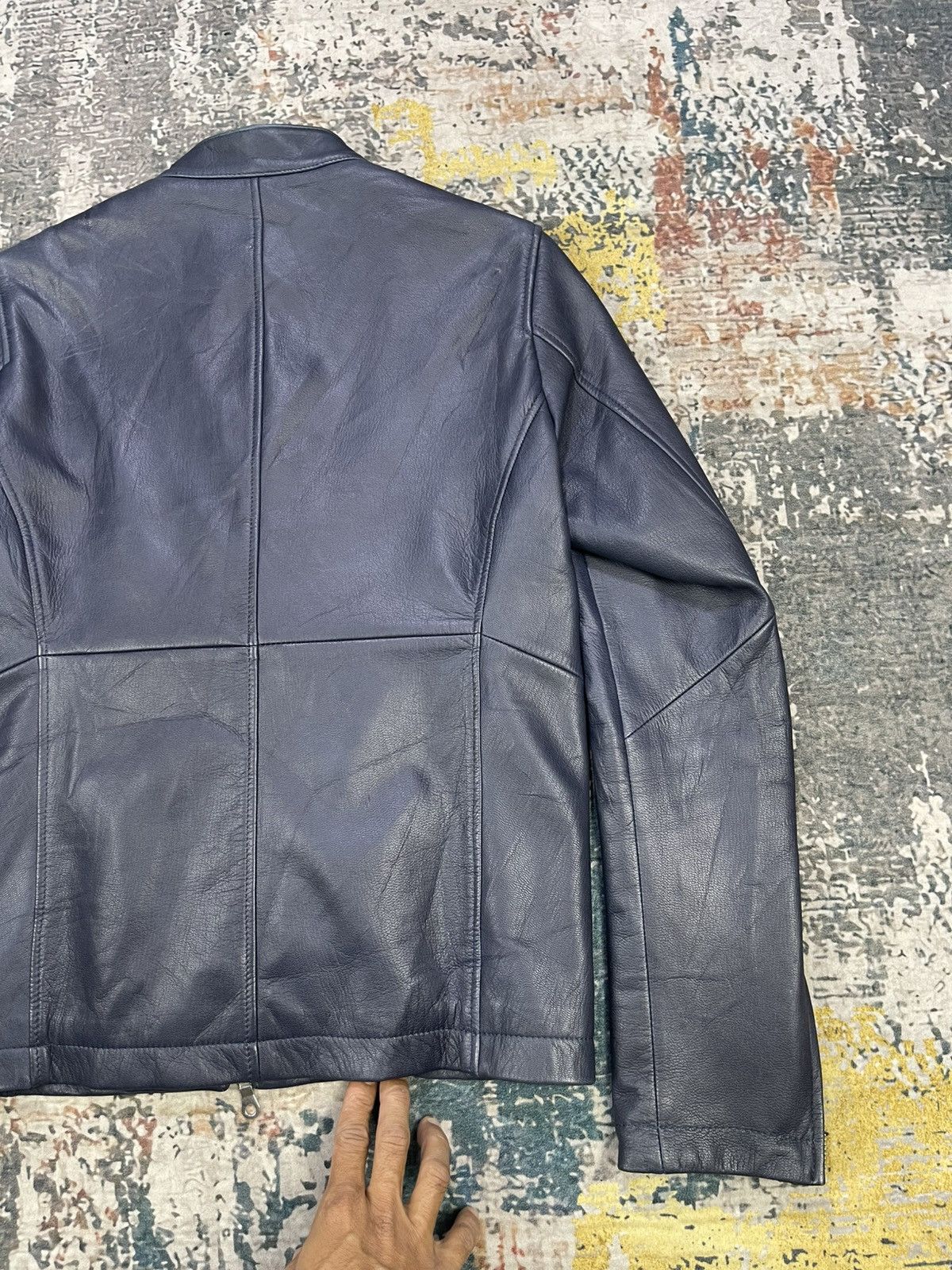 ABAHOUSE Abahouse Cafe Racer Goat Skin Leather Jacket Size US XS / EU 42 / 0 - 6 Thumbnail