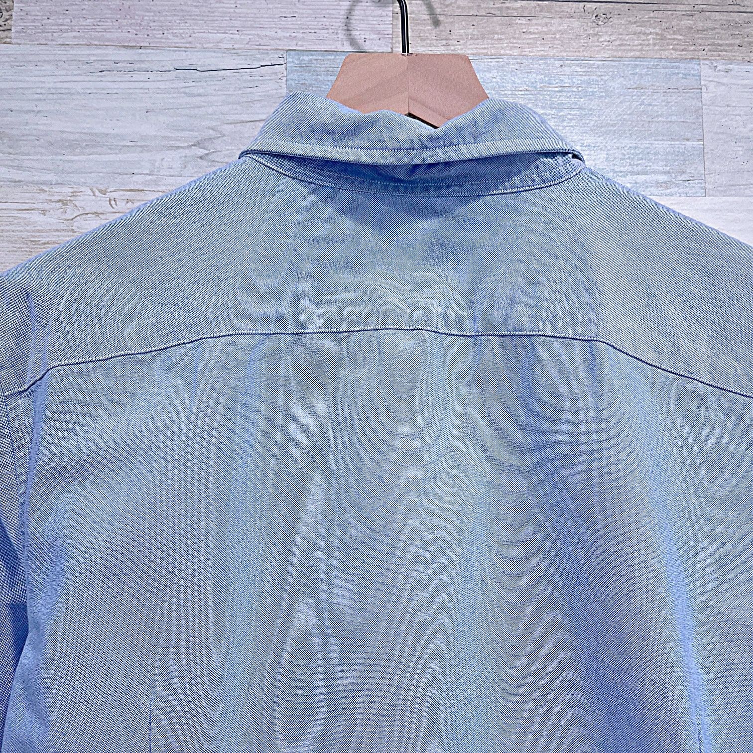 Ralph Lauren RALPH LAUREN Custom Fit Oxford Shirt Blue Mens XL Size US XL / EU 56 / 4 - 4 Thumbnail
