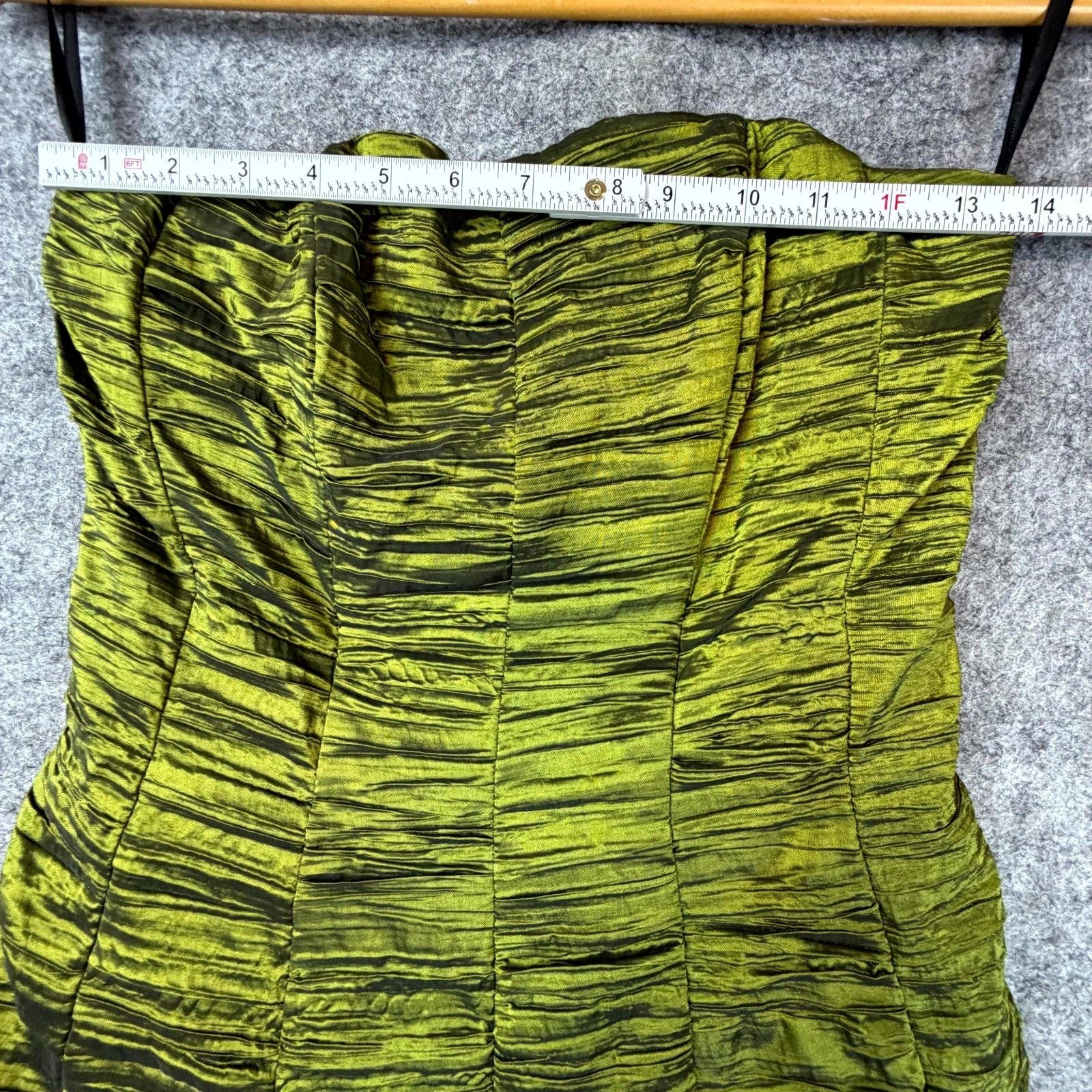 Jessica McClintock Vintage Jessica McClintock Cocktail Dress Women 8 Green 80s Size M / US 6-8 / IT 42-44 - 3 Thumbnail