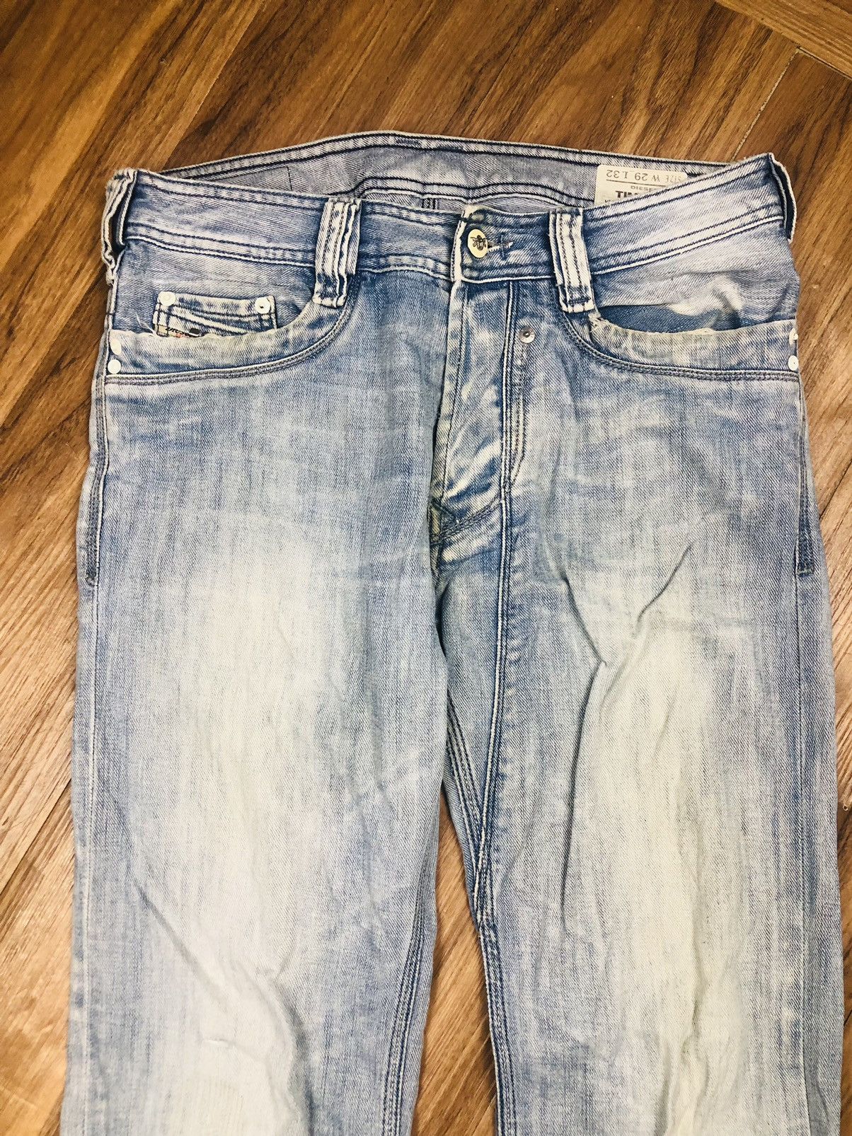 Diesel DIESEL Timmen W29 L32 Slim Bootcut Studded Jeans (38) Size US 29 - 3 Thumbnail