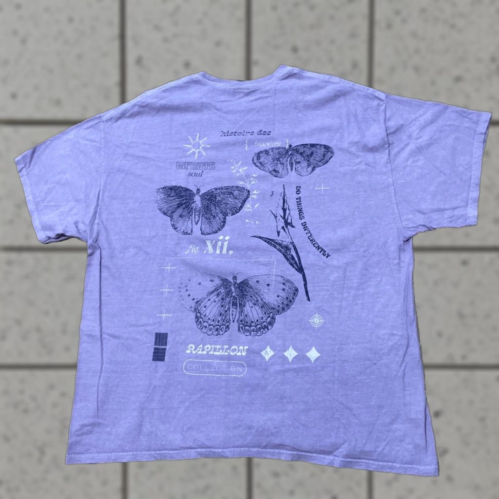 Urban Outfitters VINTAGE Urban Outfitters Shirt Men XL Purple Butterfly Rappillon Infinite Soul 48-50" Graphic Butterfly Shirt Size US XL / EU 56 / 4 - 1 Thumbnail