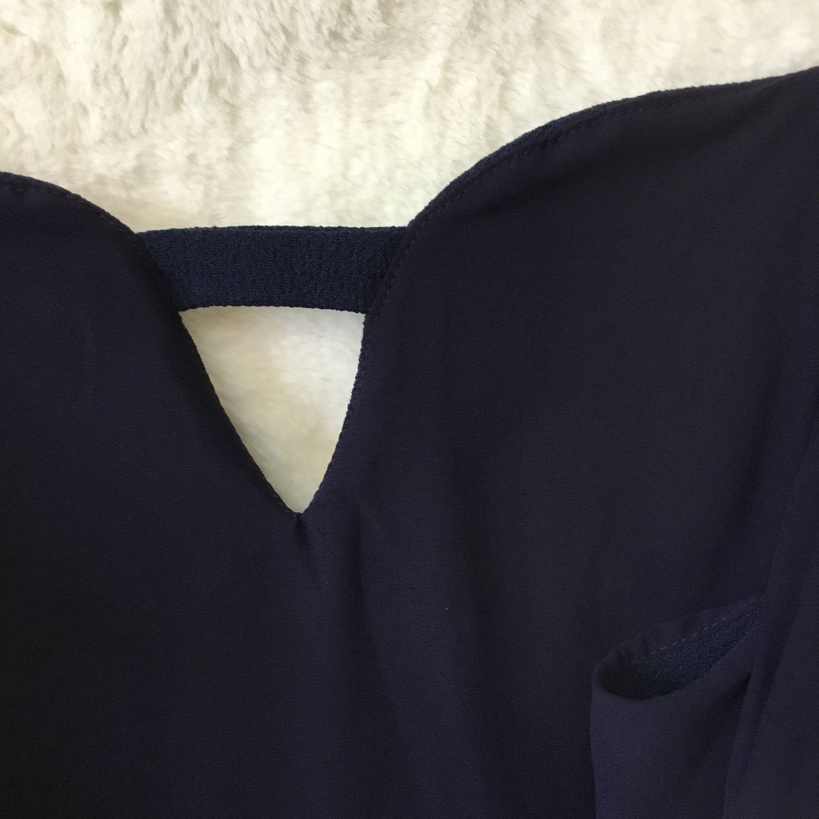 Other Storee Navy Blue Off-Shoulder Zip-Up Formal Dress Size M / US 6-8 / IT 42-44 - 12 Thumbnail