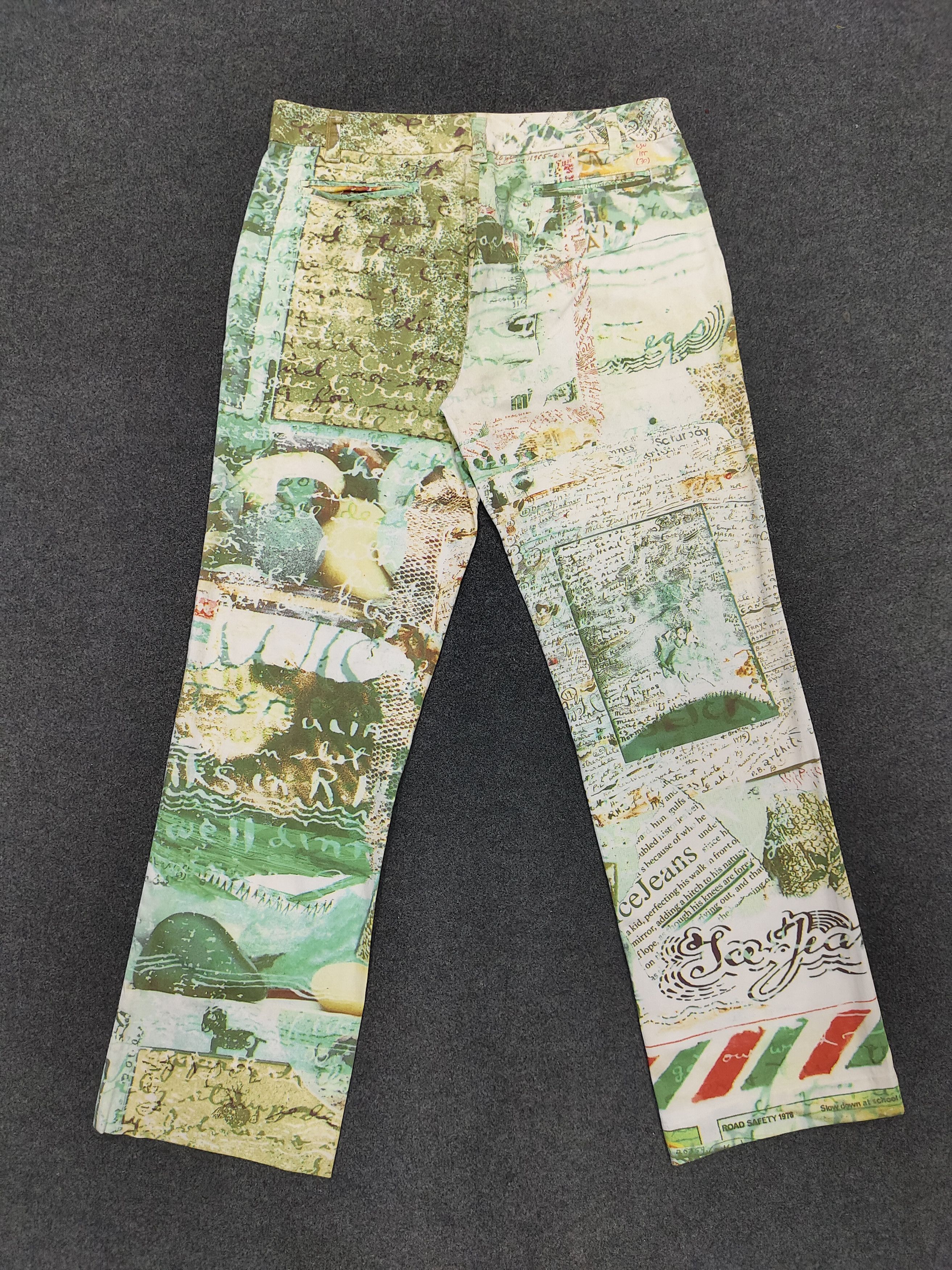 Iceberg 00s ICEBERG- Absract Graphic Italian Y2K Archive Pants Size 30" / US 8 / IT 44 - 3 Thumbnail