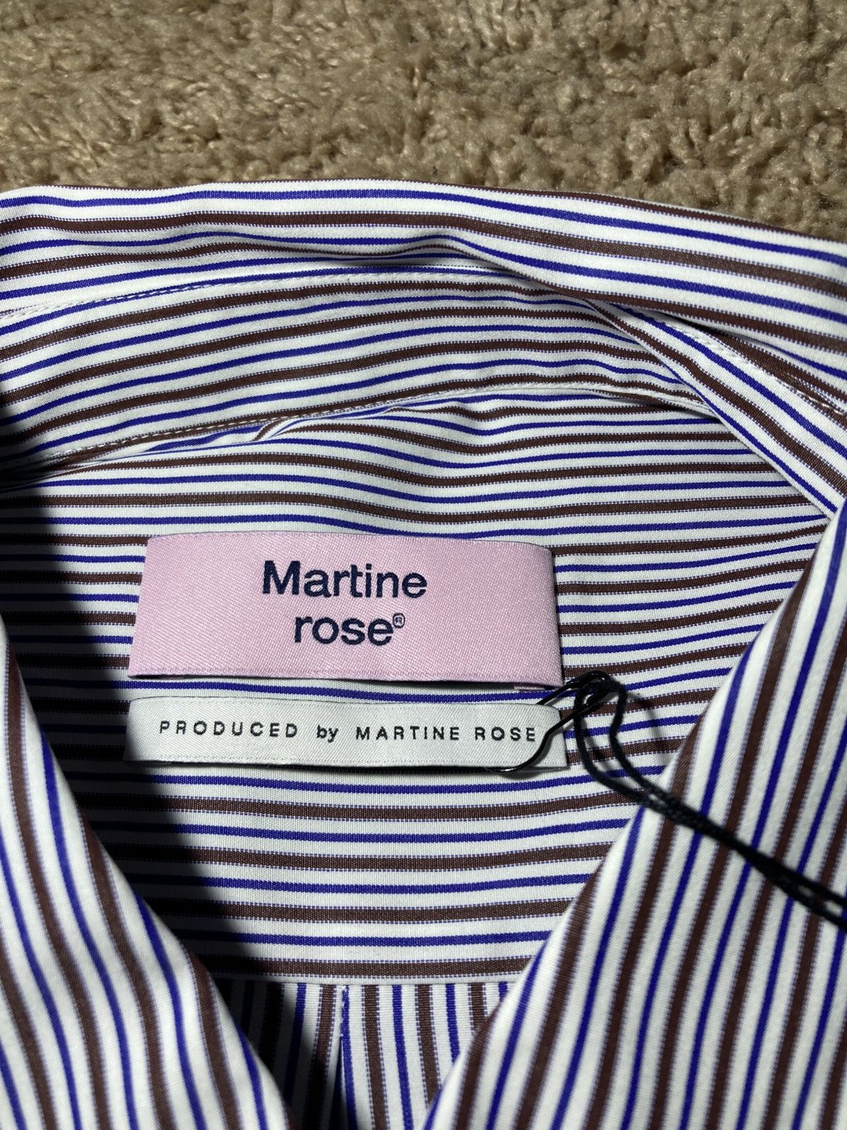 Martine Rose New SS22 Martine Rose Wrap Shirt Striped 2022 Logo Classic Size US S / EU 44-46 / 1 - 5 Thumbnail
