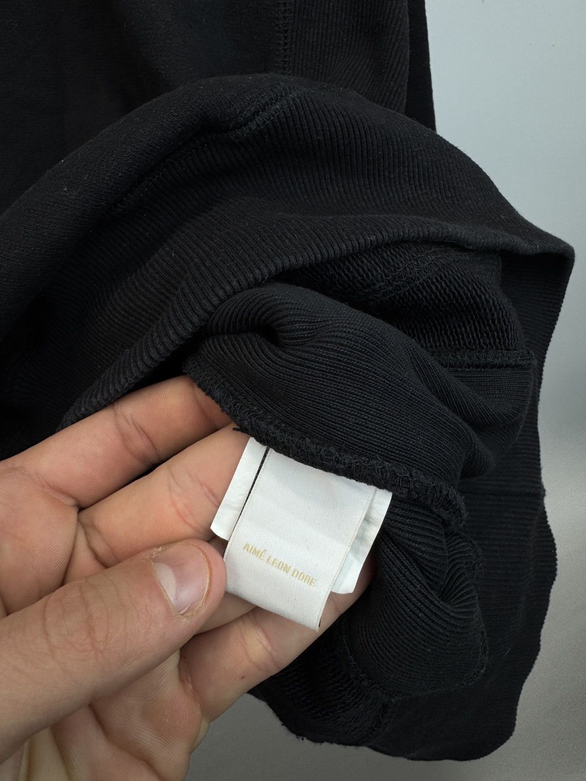 Aime Leon Dore Aimé slim reverse weave warm up hoodie black shattered logo Size US XL / EU 56 / 4 - 7 Thumbnail