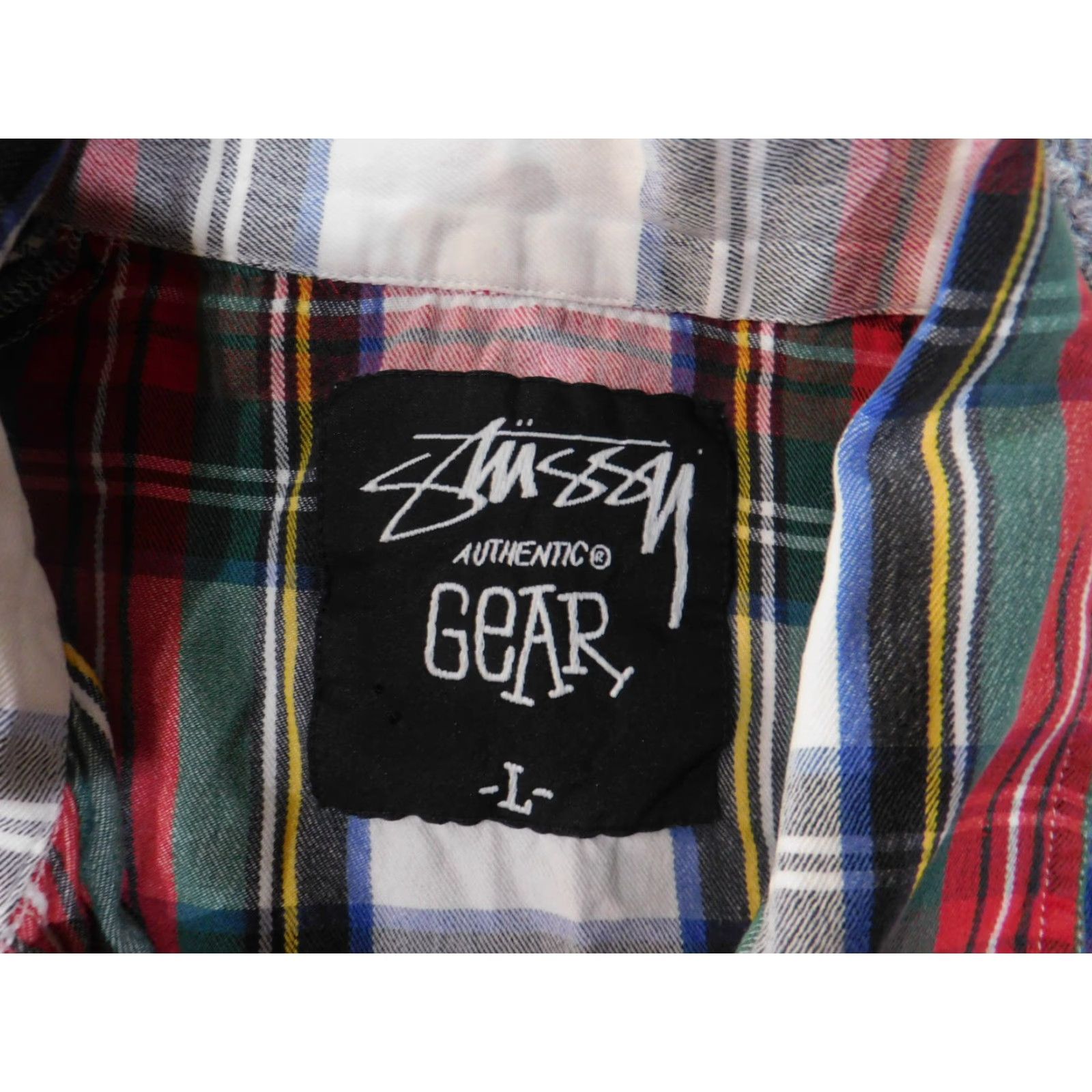 Vintage VINTAGE Stussy Jacket Mens L Red Green Plaid Cotton Button Up Shirt Y2K Size US L / EU 52-54 / 3 - 5 Thumbnail