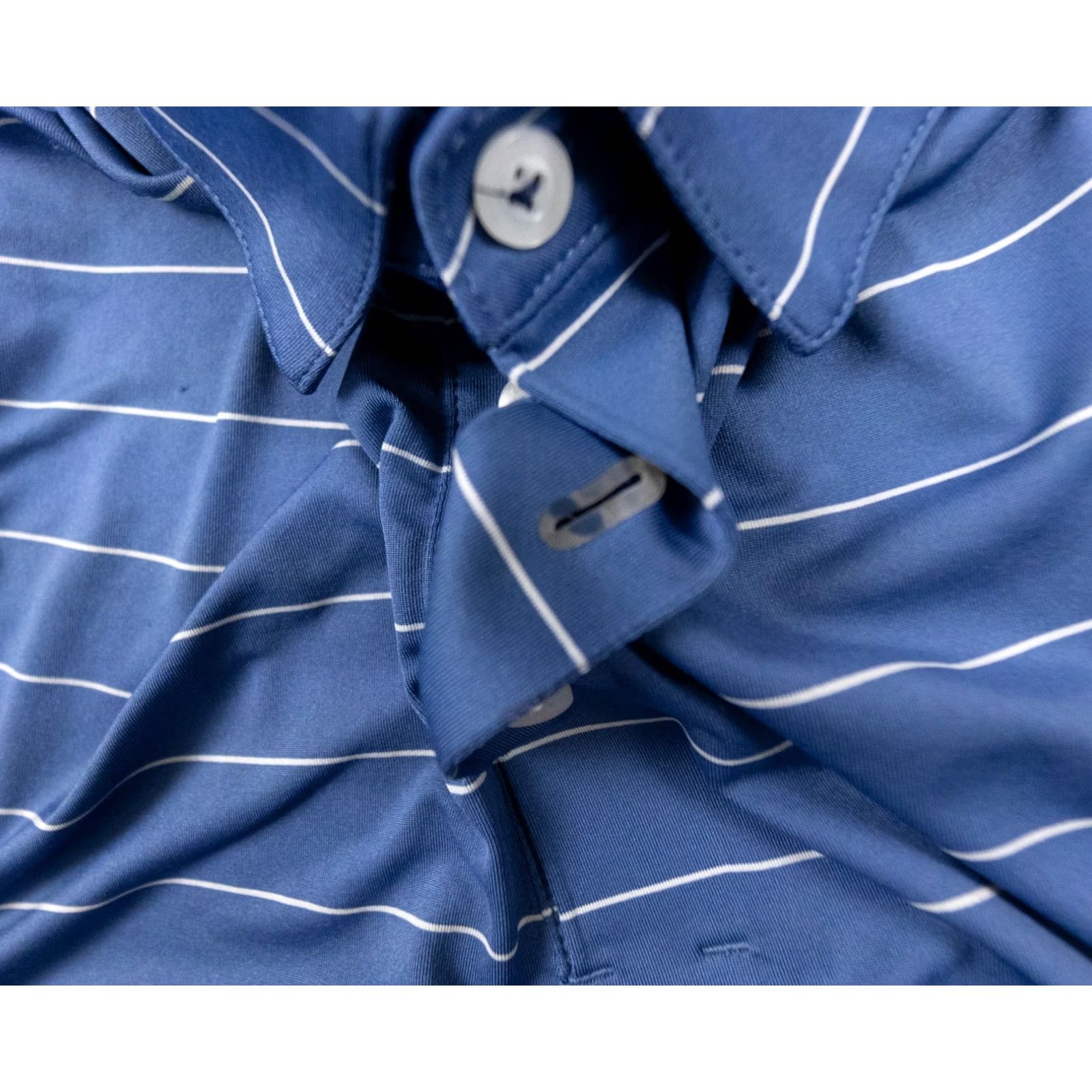KJUS KJUS Shirt Mens Small Blue Polo Striped Short Sleeve Adult Collared Size US S / EU 44-46 / 1 - 5 Thumbnail