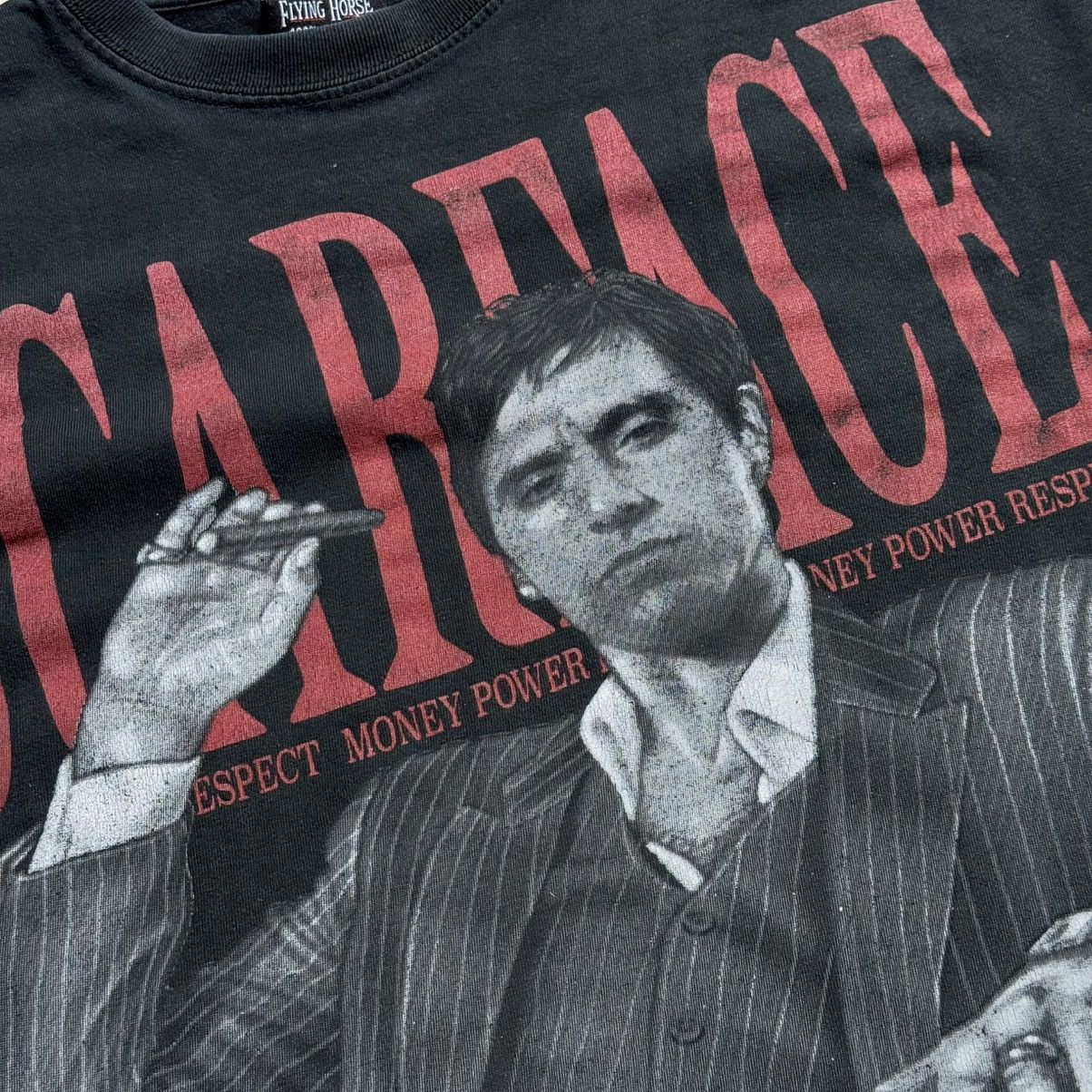 Japanese Brand × Vintage Vintage Scarface movie washed faded tshirt AOP 90s Al Pacino Size US XL / EU 56 / 4 - 4 Thumbnail