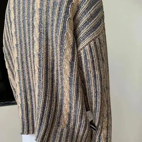 Japanese Brand × Vintage Men Loose Knitted Printed O Neck Long Sleeve Size US XL / EU 56 / 4 - 3 Thumbnail