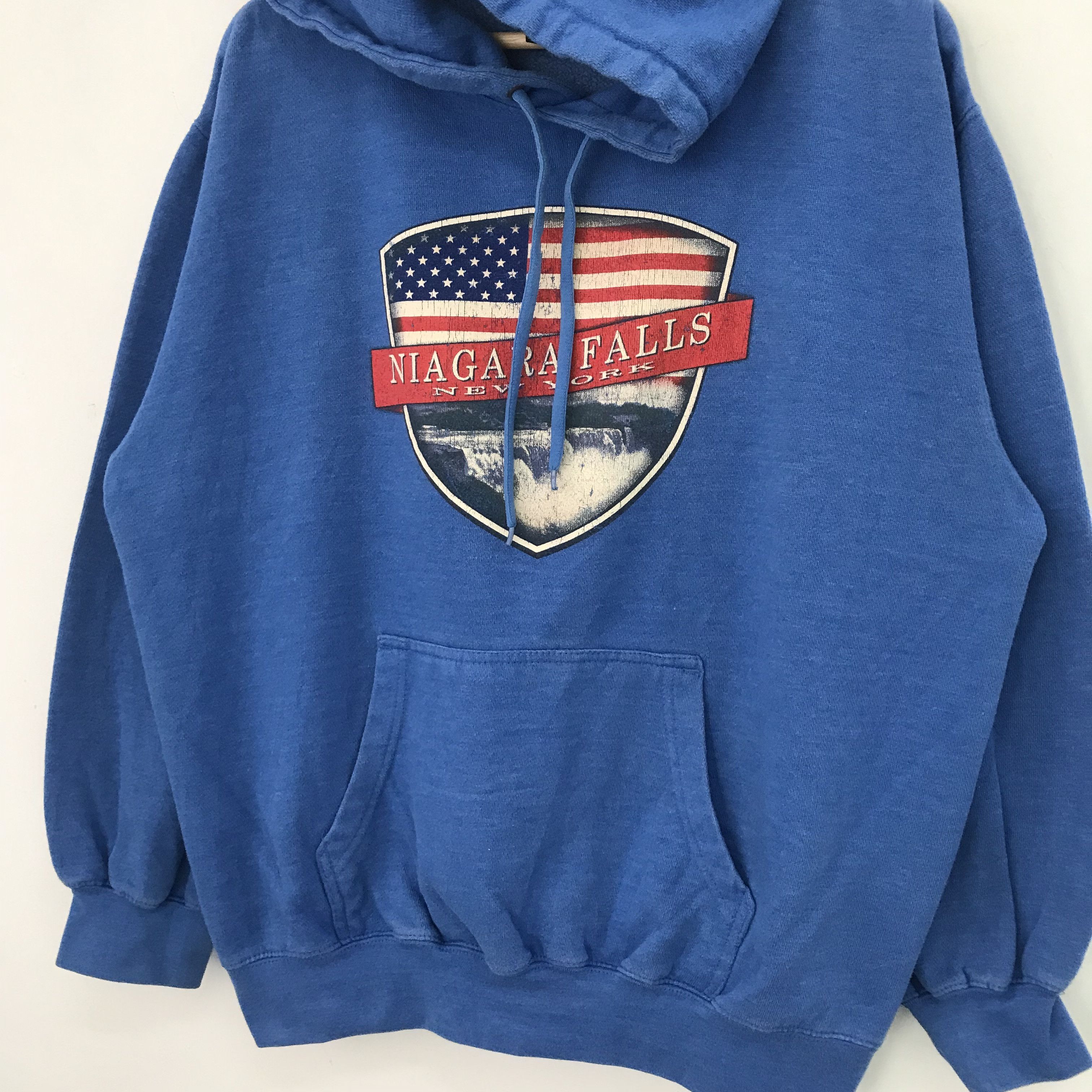 Vintage Vintage 90s Niagara Falls Blue Sweater Xlarge - 490 Size US XL / EU 56 / 4 - 3 Thumbnail