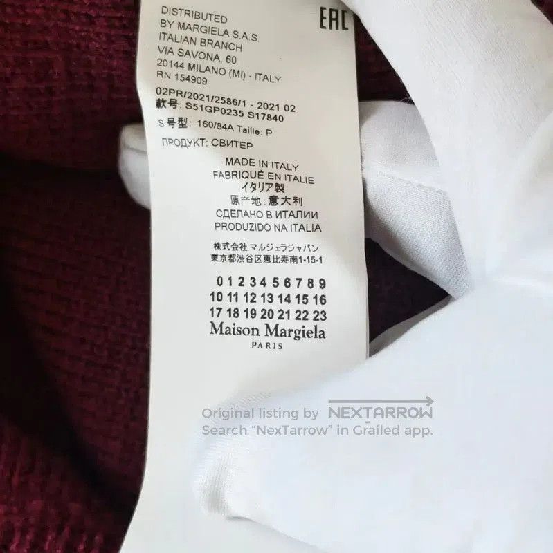 Maison Margiela Maison Margiela Red Wool Cardigan for Women . Size S / US 4 / IT 40 - 5 Thumbnail
