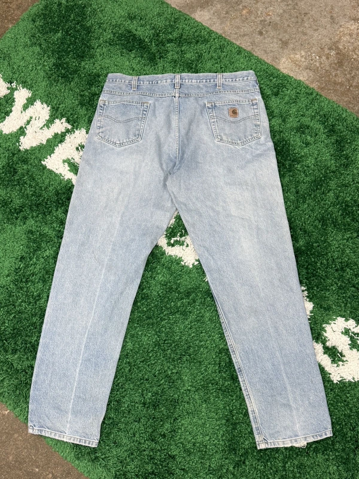 Carhartt Vintage Distressed Carhartt Baggy Denim Jeans 40 x 34 RARE Size US 40 / EU 56 - 2 Thumbnail