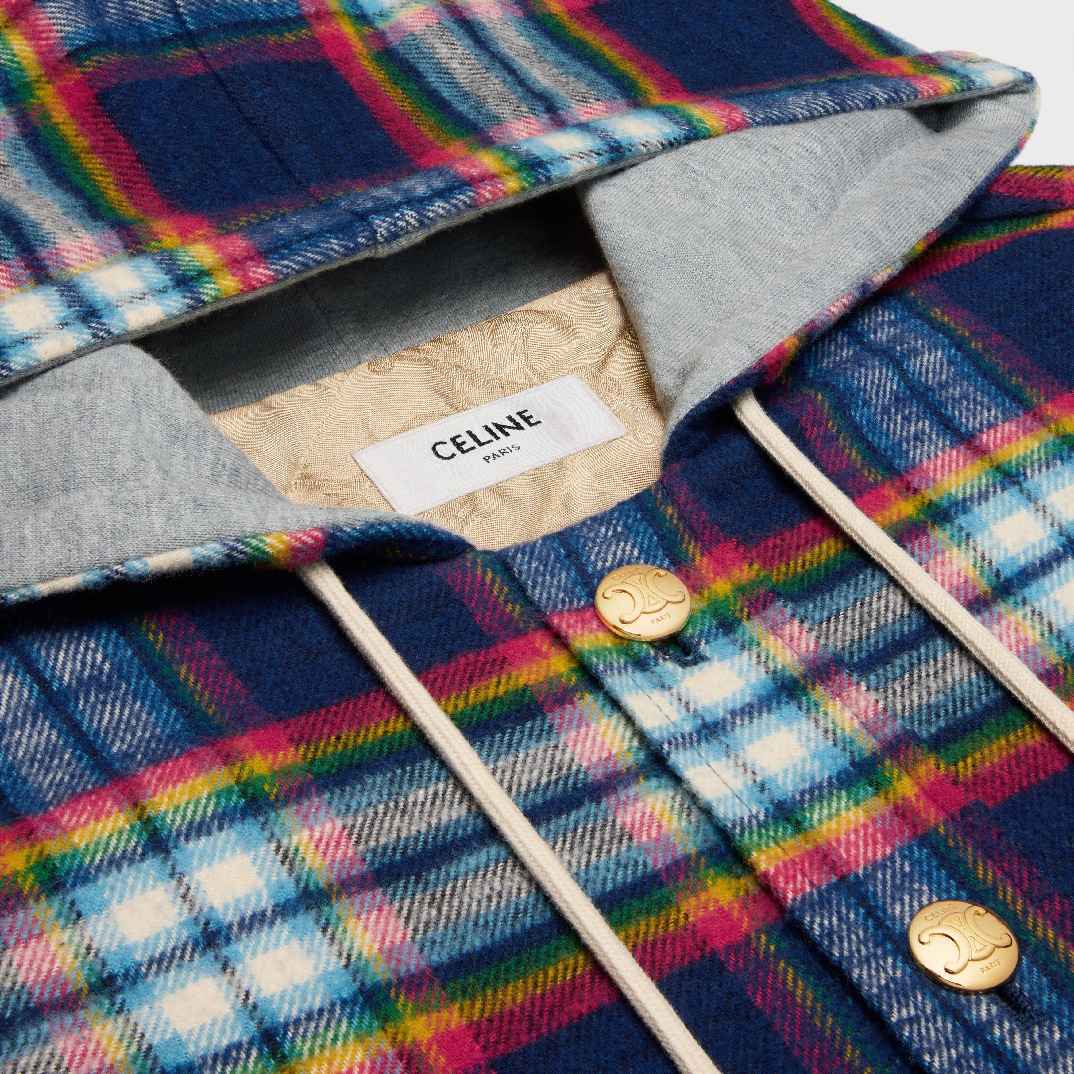 Celine o1w1db10925 2W16B029X Checked Cotton Overshirt in Multicolor Size M / US 6-8 / IT 42-44 - 3 Thumbnail