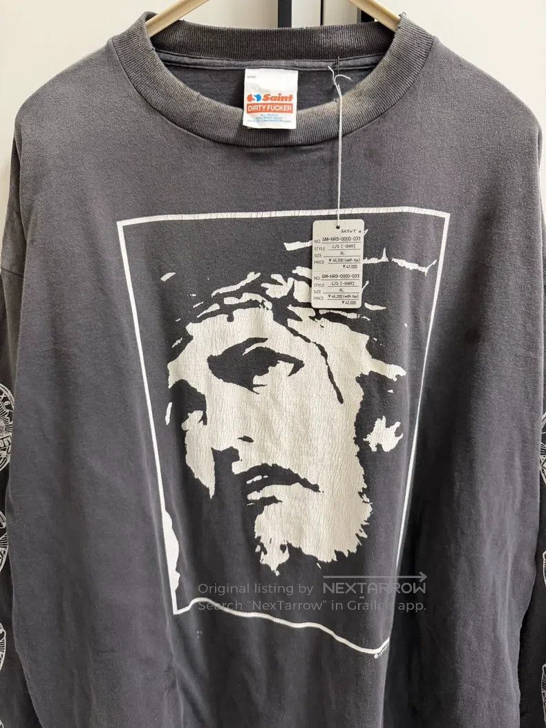 Saint Michael Saint Michael Jesus made old long sleeves Size US XL / EU 56 / 4 - 3 Thumbnail