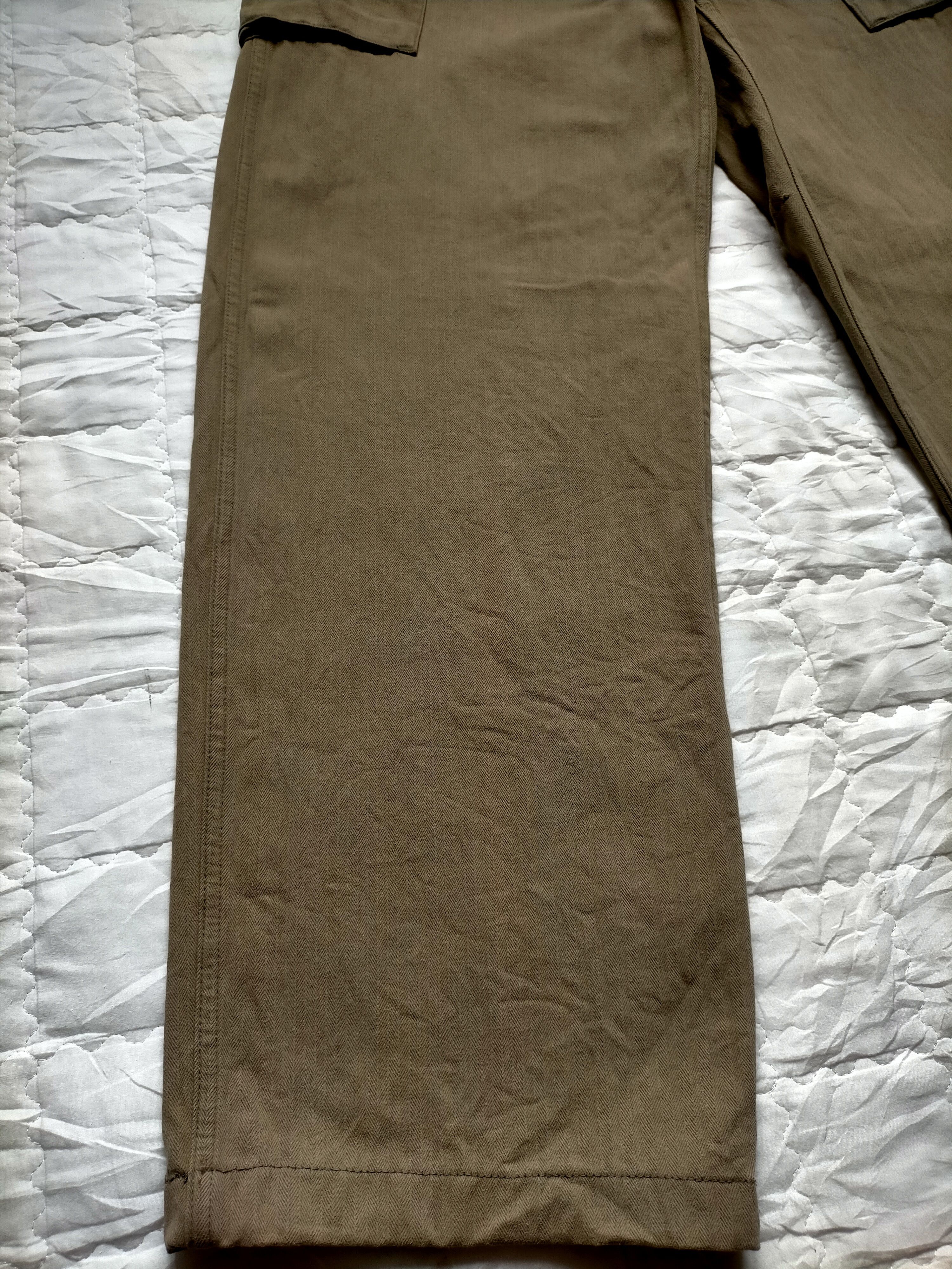 Japanese Brand × Vintage WW2 Army Green 13 Star HBT Trouser Pants Size US 28 / EU 44 - 7 Thumbnail