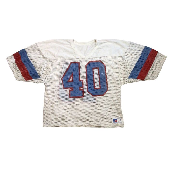 Russell Athletic Vintage Russell Athletic Practice Jersey Football Blue White | Grailed