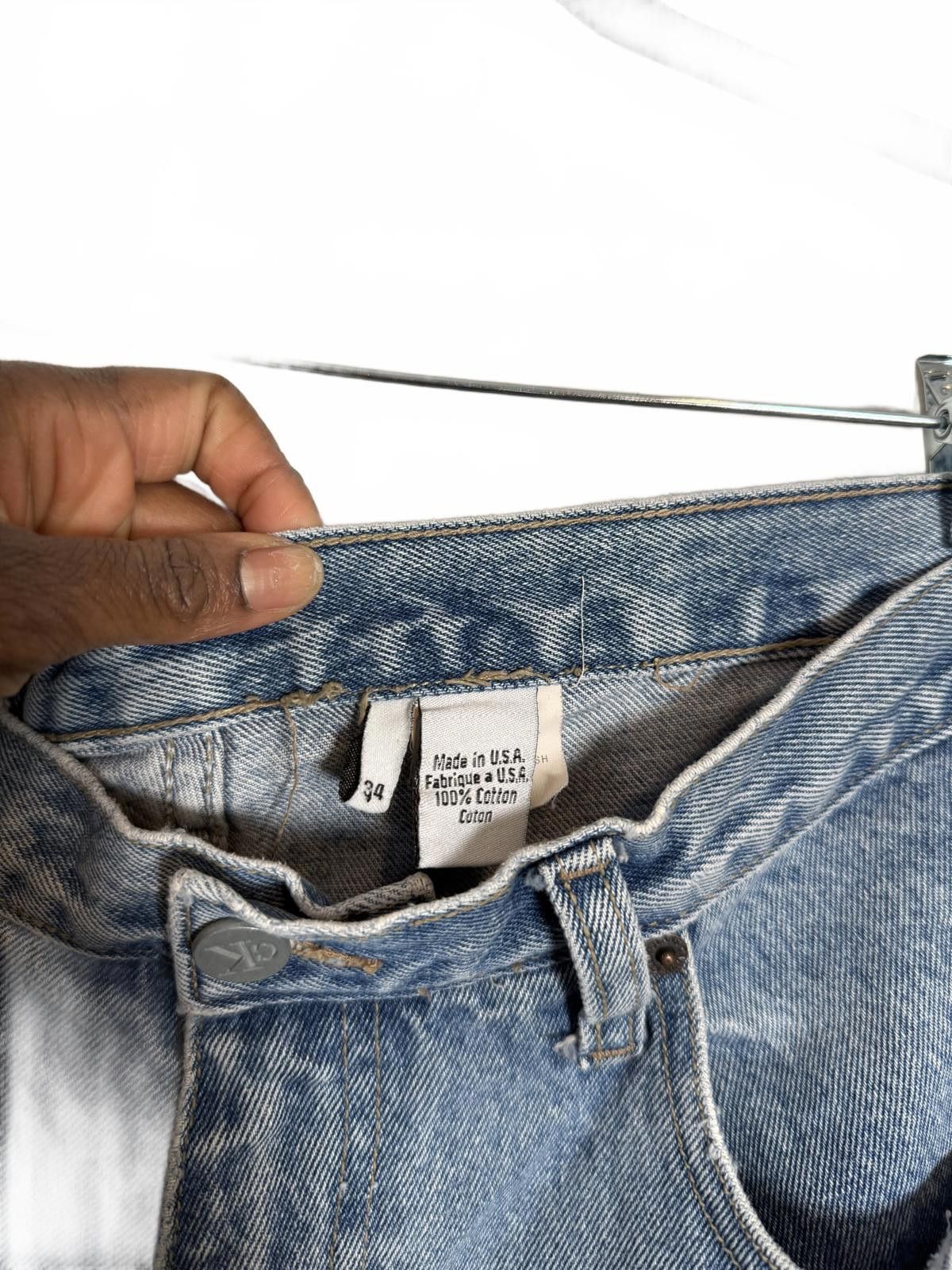 Calvin Klein Vintage Light Blue Denim Shorts Size 34 Made in USA Size US 34 / EU 50 - 5 Thumbnail
