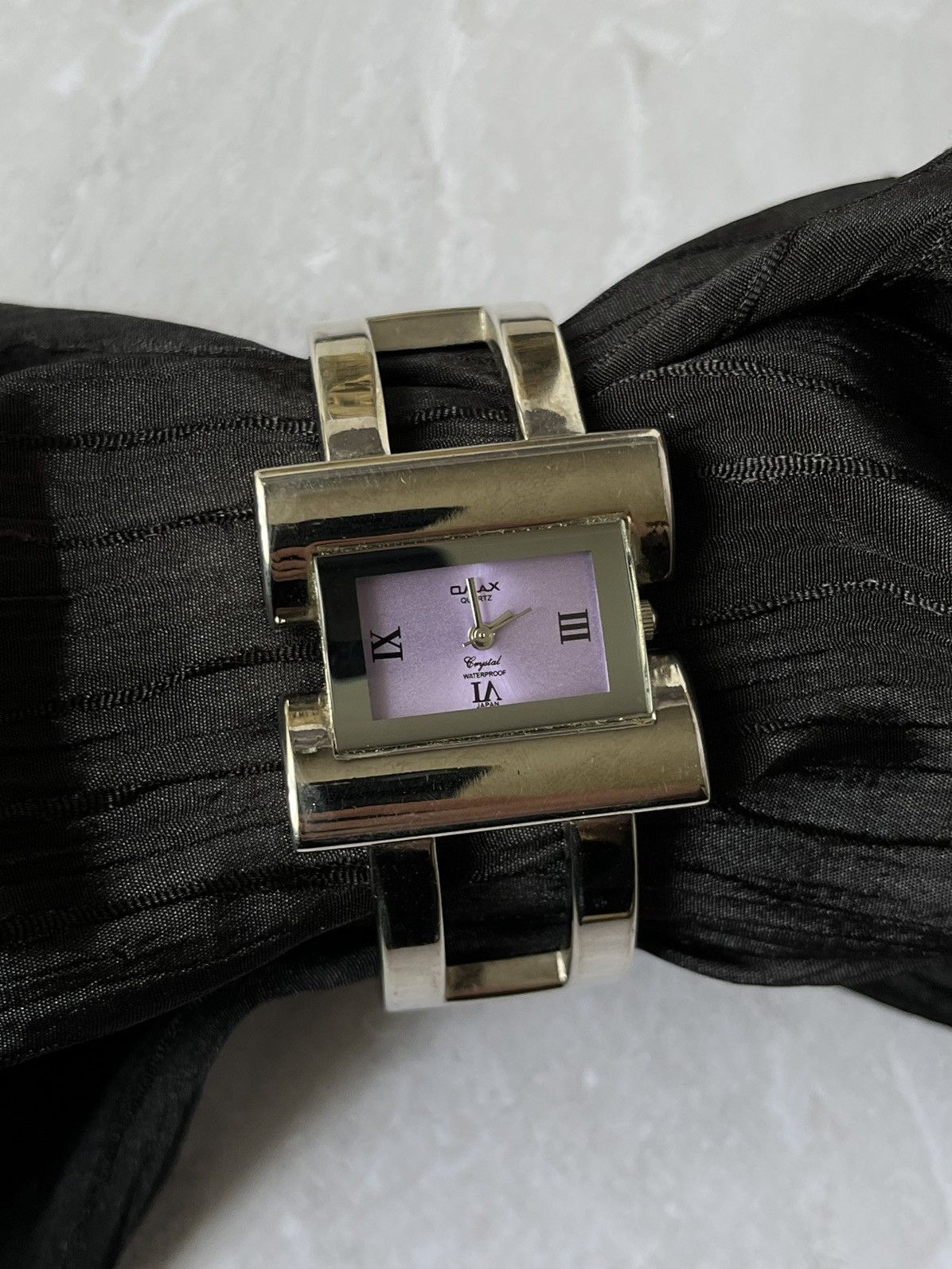 Japanese Brand × Jewelry × Vintage Qmax Quartz Elegant Watch with Metal Bracelet Size ONE SIZE - 7 Thumbnail
