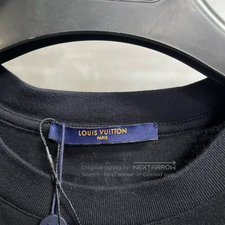 Louis Vuitton Louis Vuitton Black graphic printed crew neck short sleeve Size US XL / EU 56 / 4 - 2 Thumbnail