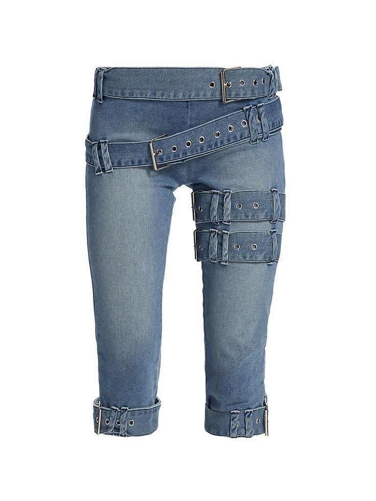 EB Denim EB DENIM Buckle Capri Pants Size 26" / US 2 / IT 38 - 1 Thumbnail