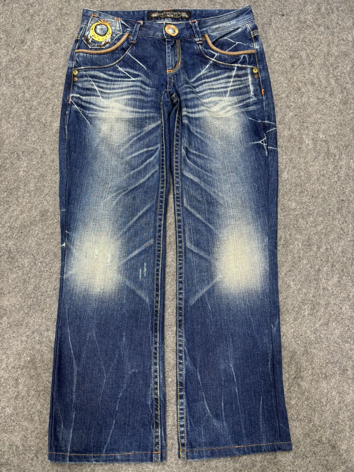 Japanese Brand 💥Sick Design💥Rare The Red Pepper Indian Low Rise Denim F638 Size US 32 / EU 48 - 22 Thumbnail