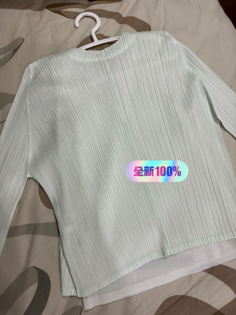 Issey Miyake Issey Miyake size:3 Peacock green pleated cardigan Size XS / US 0-2 / IT 36-38 - 6 Thumbnail