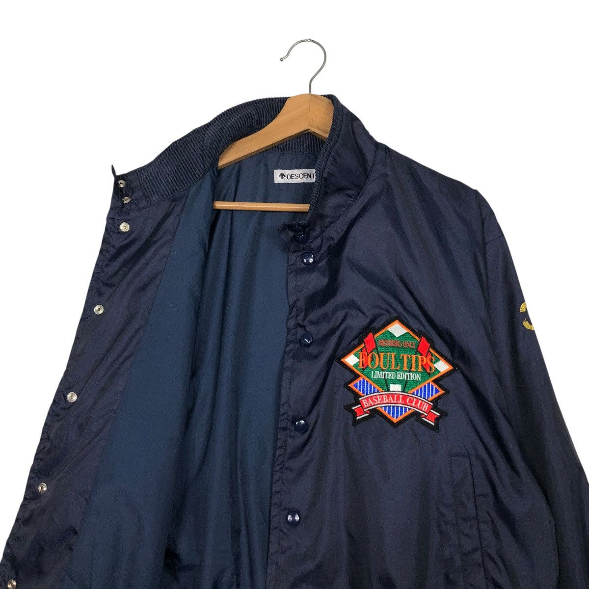Japanese Brand 🔥VINTAGE BOMBER JACKET DESCENTE FOUL TIPS BASEBALL CLUB Size US L / EU 52-54 / 3 - 14 Thumbnail