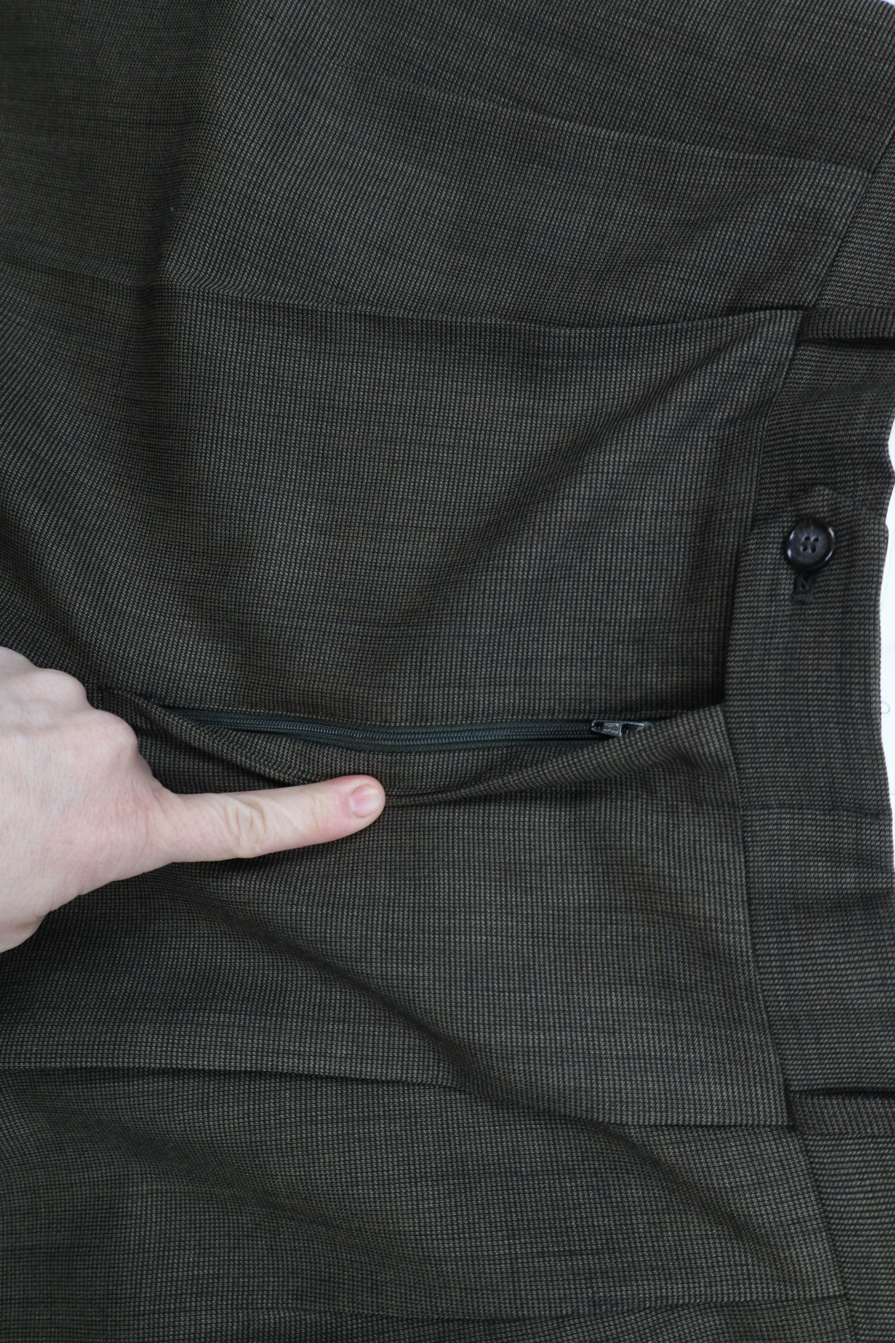 Vintage Vintage 90s Streetwear Cuffed Wide Leg Chino Pants Brown Size US 38 / EU 54 - 6 Thumbnail