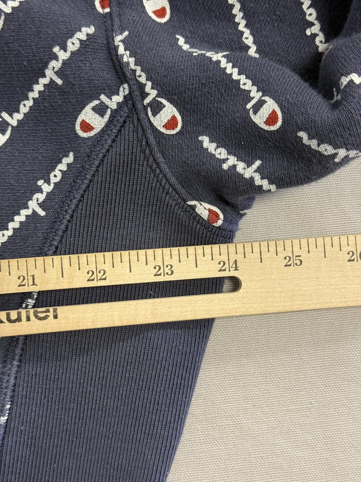 Champion Faded Champion Reverse Weave Sweatshirt Crewneck Navy AOP XL Size US XL / EU 56 / 4 - 7 Thumbnail