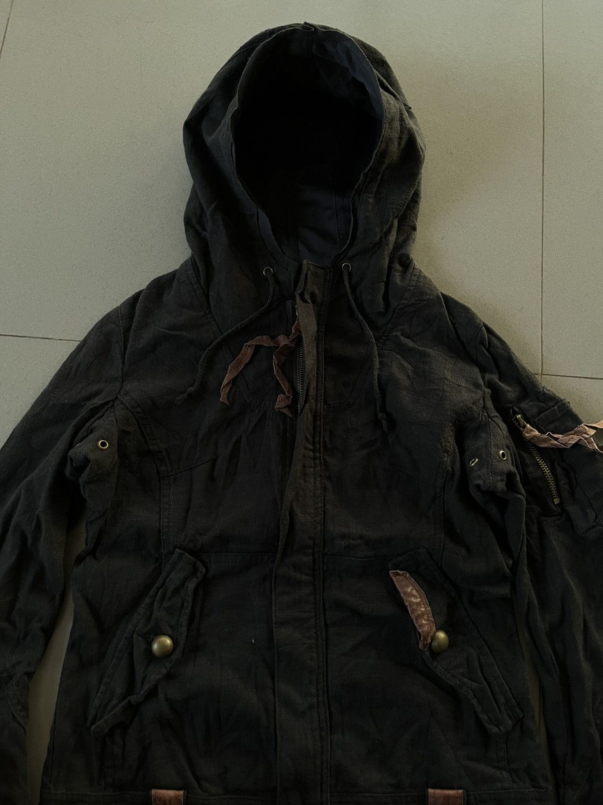 14th Addiction JAPANESE BRAND BONO LEATHER GOTHIC PUNK BONDAGE GOA STYLE Size US S / EU 44-46 / 1 - 5 Thumbnail