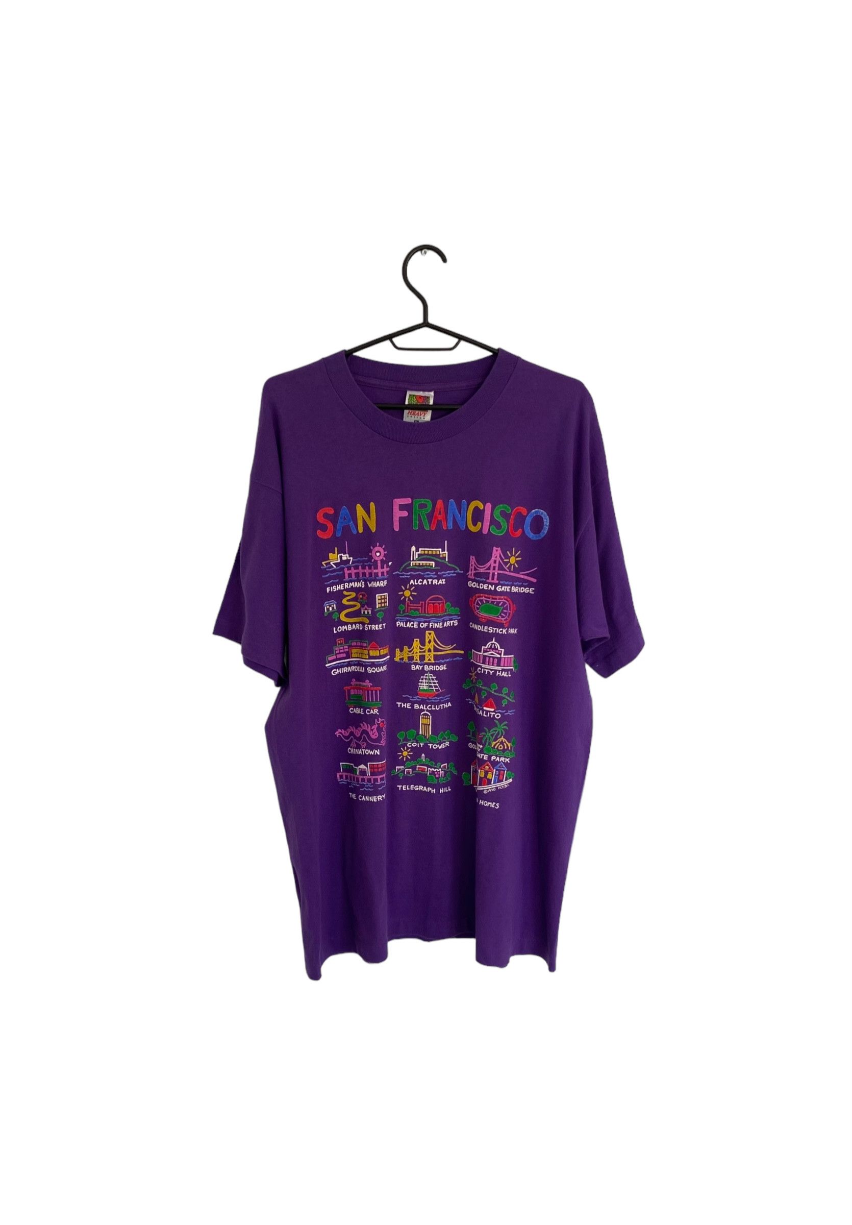 Vintage San Francisco 1990 vintage single stitch tee Size US XL / EU 56 / 4 - 1 Thumbnail