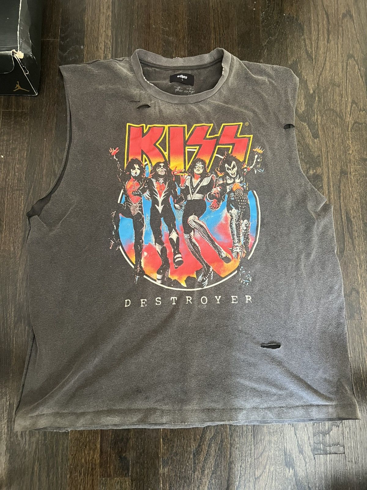 Vintage Kiss ripped vintage tank Size US XL / EU 56 / 4 - 2 Thumbnail