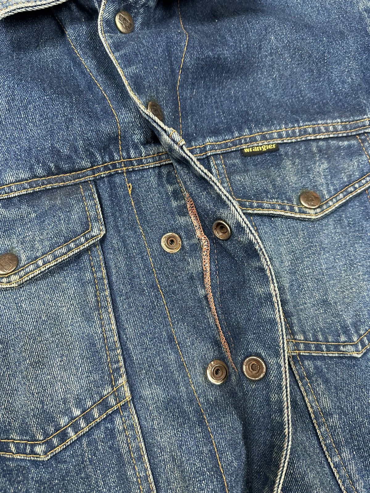Vintage × Wrangler Vintage 70/80s Wrangler Denim Trucker Jacket Size US M / EU 48-50 / 2 - 12 Thumbnail