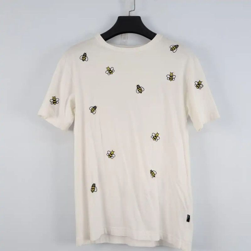 Dior Dior White XS T-Shirt with Bee Embroidery 0089 Size XS / US 0-2 / IT 36-38 - 1 Thumbnail