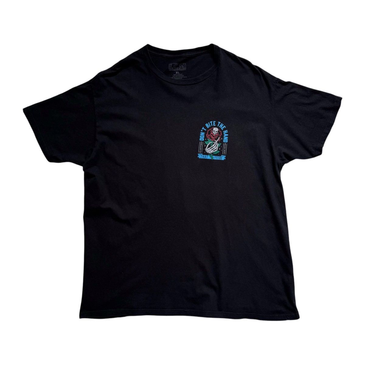 Japanese Brand × Other LCM International Don’t Bite The Hand That Feeds Tee Size US XL / EU 56 / 4 - 1 Thumbnail