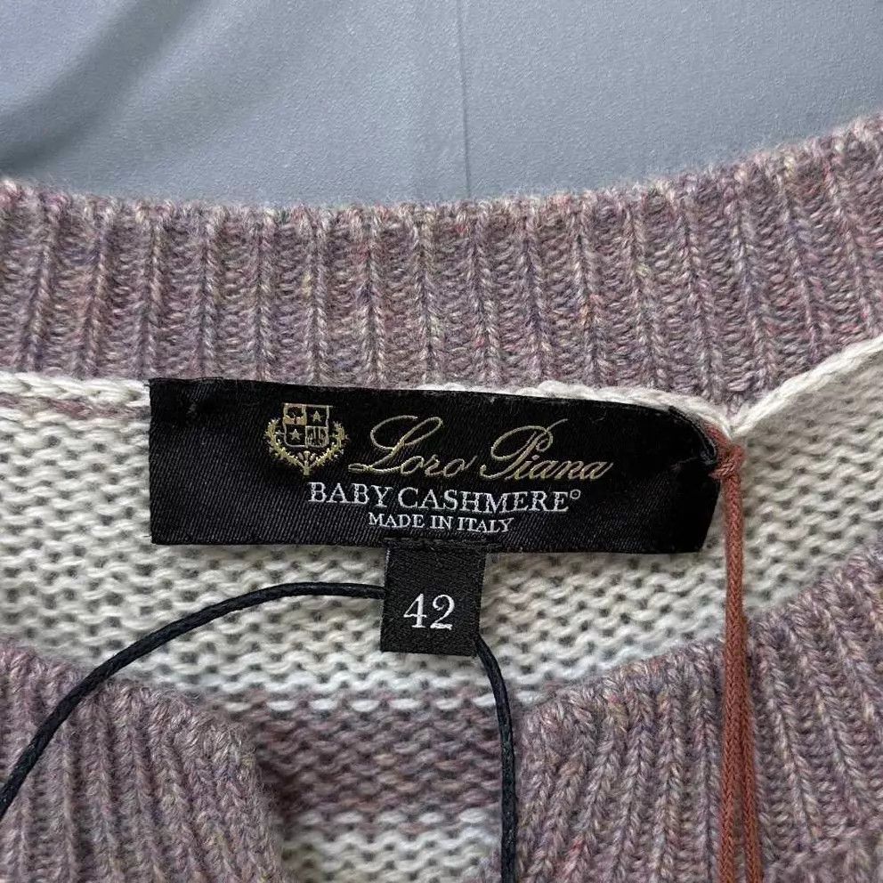 Loro Piana Loro Piana 25 new striped baby cashmere cardigan size 42 Size M / US 6-8 / IT 42-44 - 8 Thumbnail