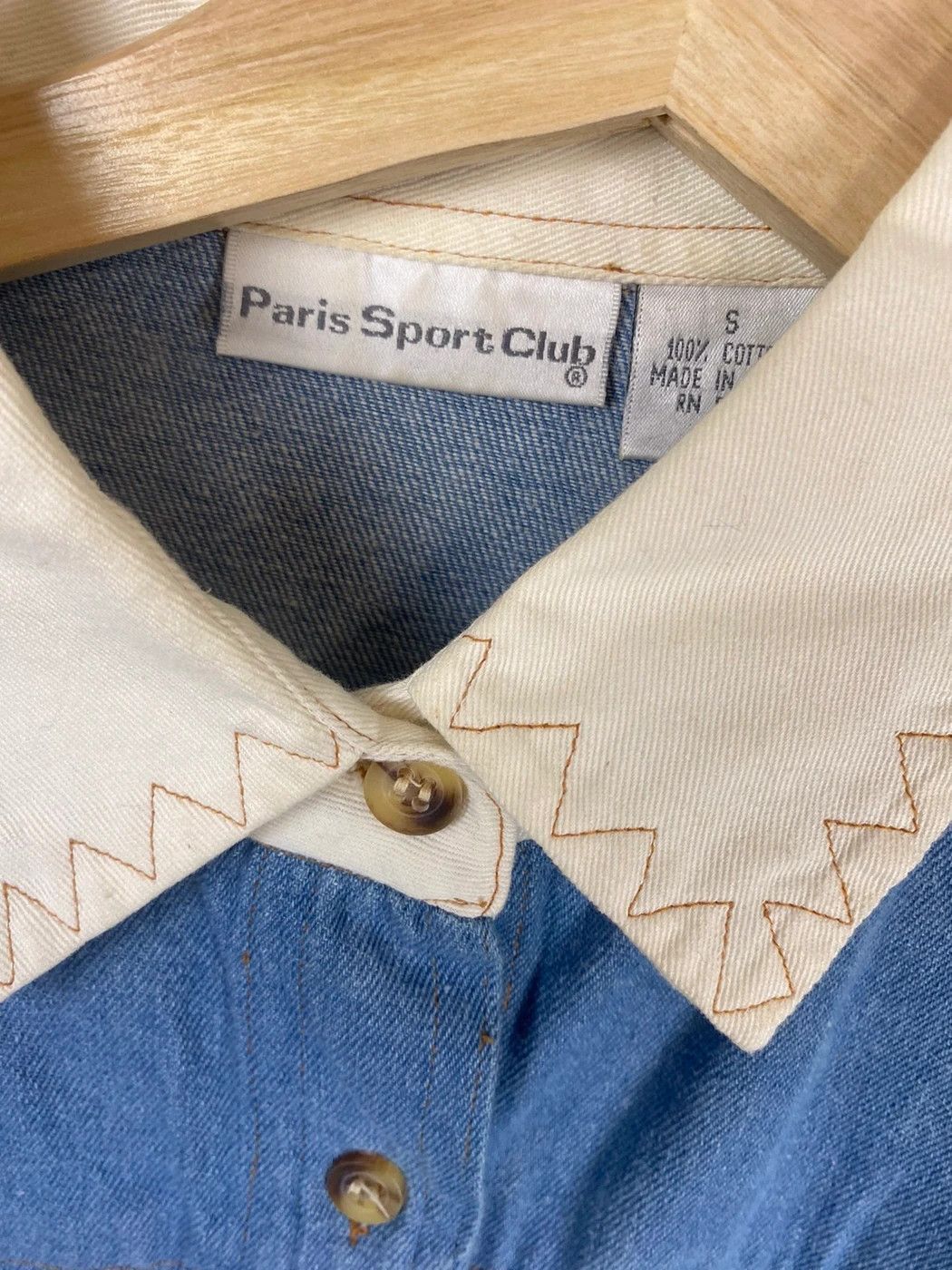 Vintage Patch Stripe Button Up