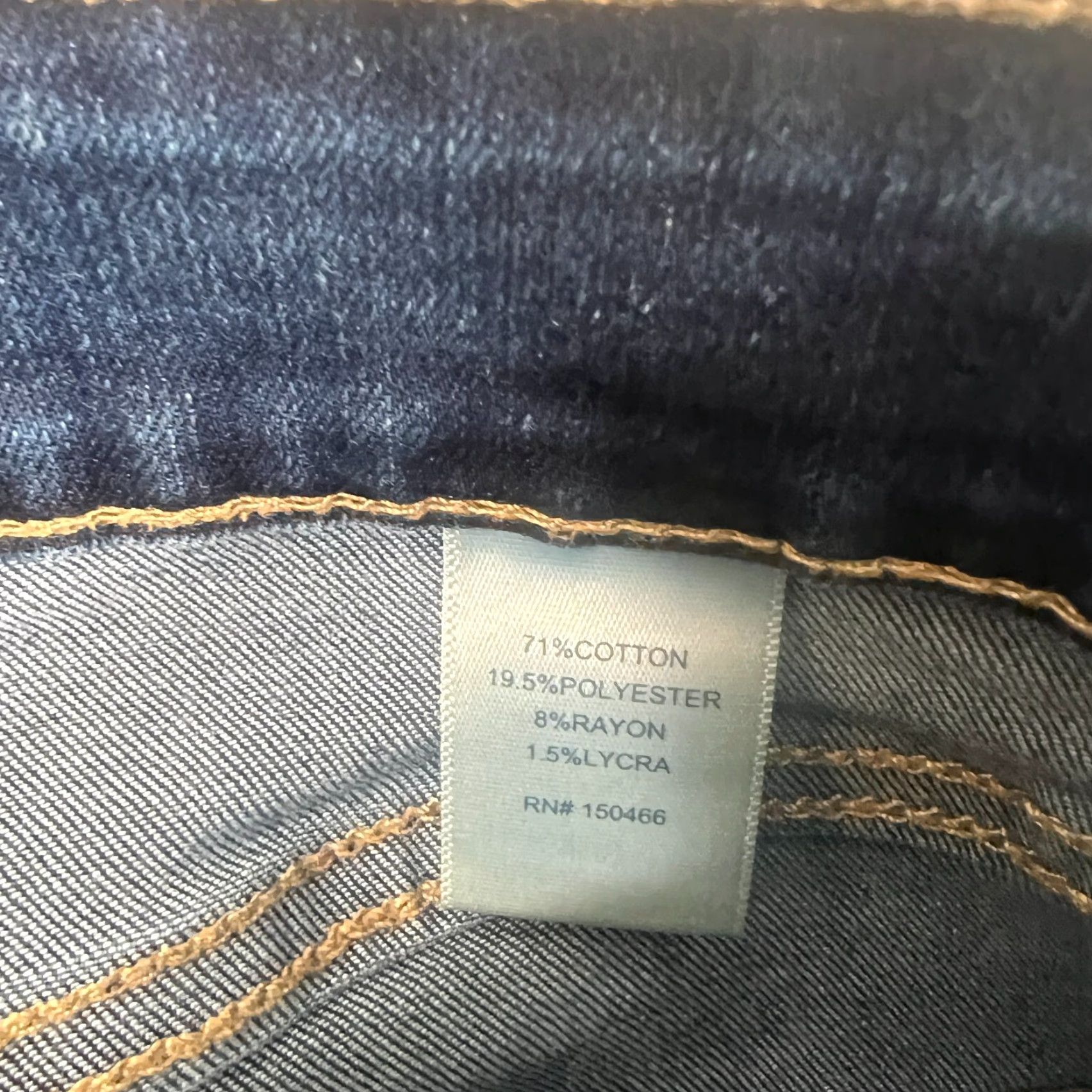 Denime VINTAGE Fairlane Jeans Women Skate Skinny Cropped 30 Inseam Blue Denim 30 Stretch Slim Non-Defining Womens Size 29" - 6 Thumbnail