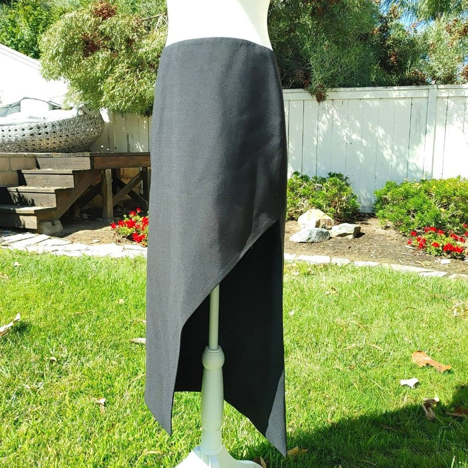 Alexander McQueen Alexander McQueen Wool Mohair slit asymmetric hem skirt 42 6 Size 28" / US 6 / IT 42 - 11 Thumbnail