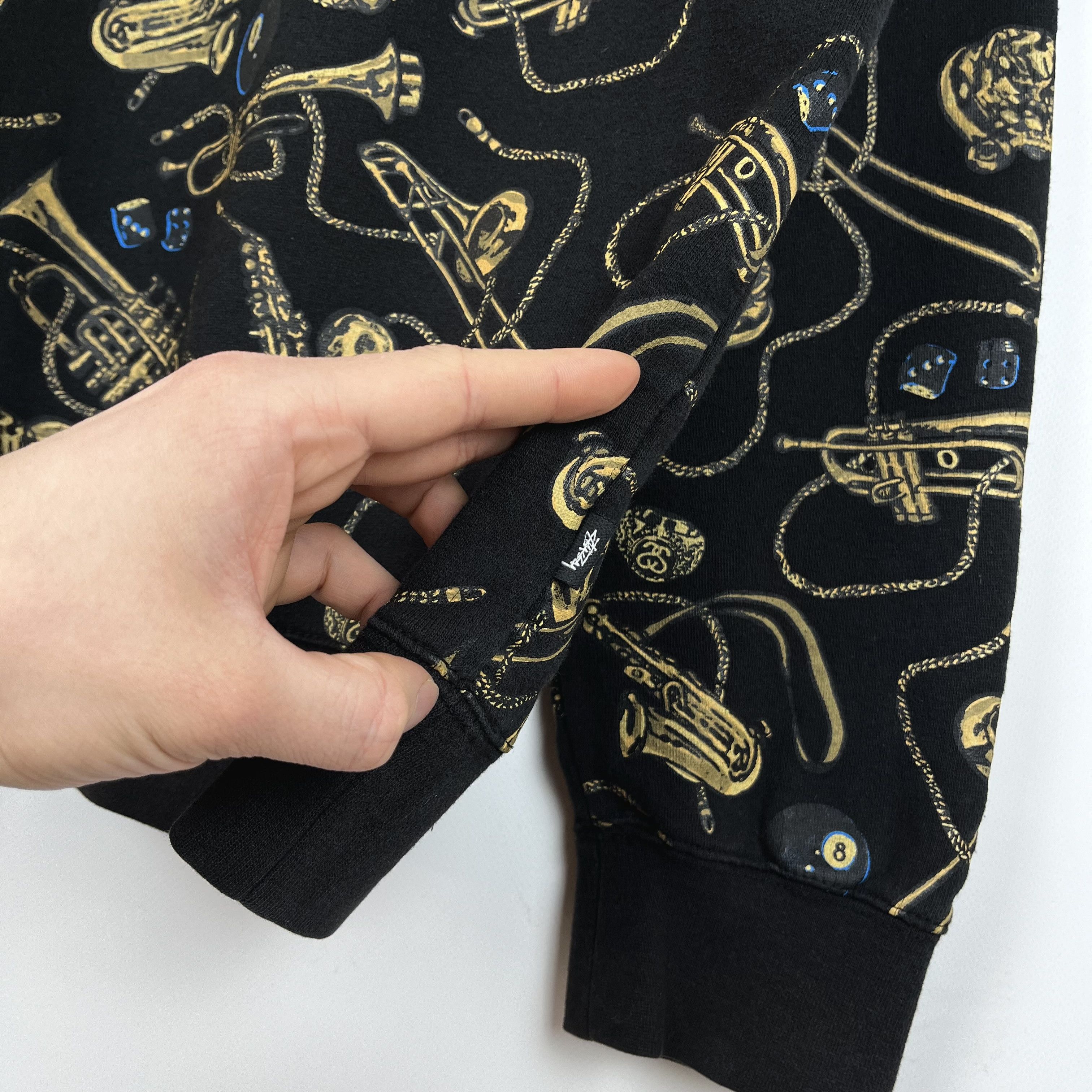 Stussy Vintage Stussy All Over Print Jazz Sweatshirt 90’s Size US XL / EU 56 / 4 - 9 Thumbnail