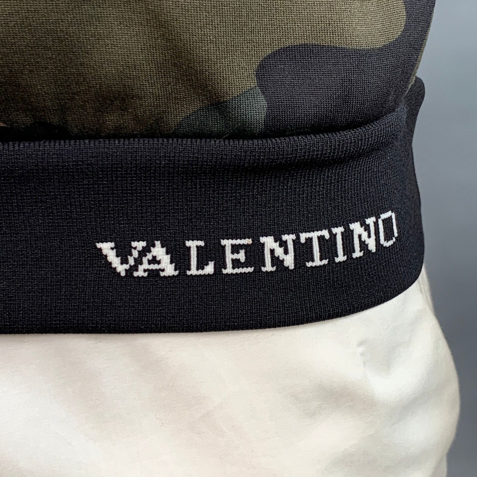 Valentino Size L Black Green Camo Polyamide Cotton Zip Up Sweatshirt Size US L / EU 52-54 / 3 - 2 Thumbnail