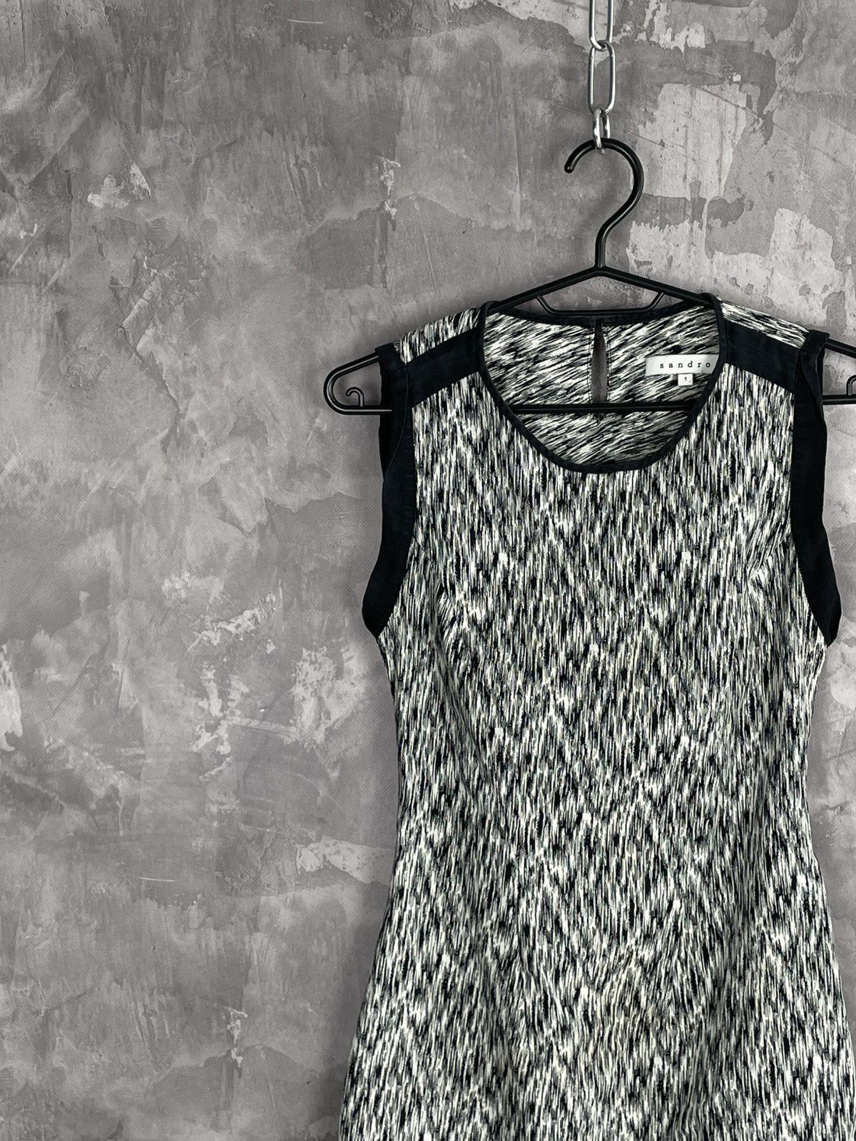Sandro × Vintage Vintage Sandro 00s Luxury Aestetic Unique Zip Dress Size S / US 4 / IT 40 - 4 Thumbnail