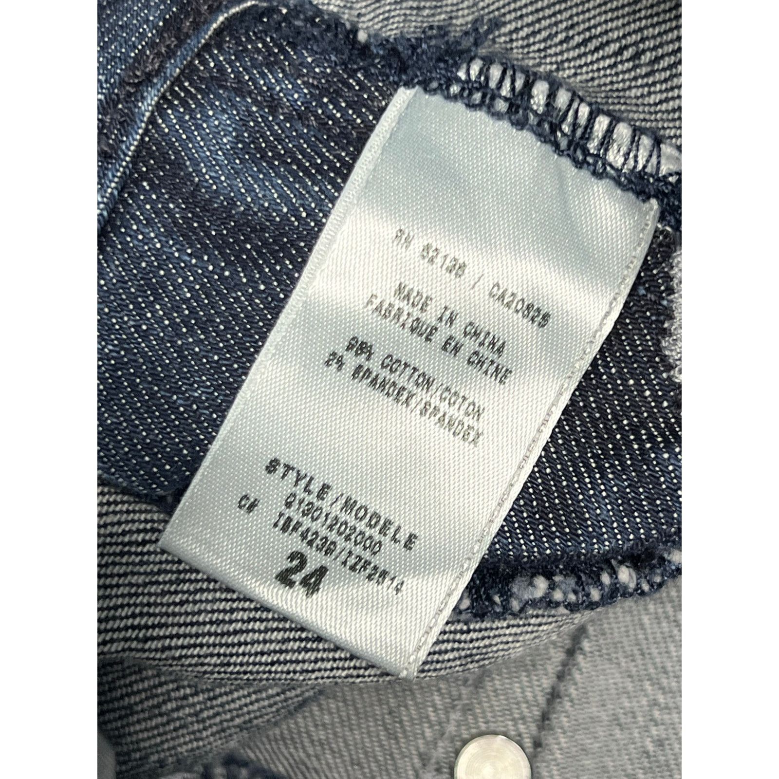Guess Guess Foxy Embellished Stretch Flared Jeans 24 Whiskered Size 24" / US 00 / IT 34 - 3 Thumbnail